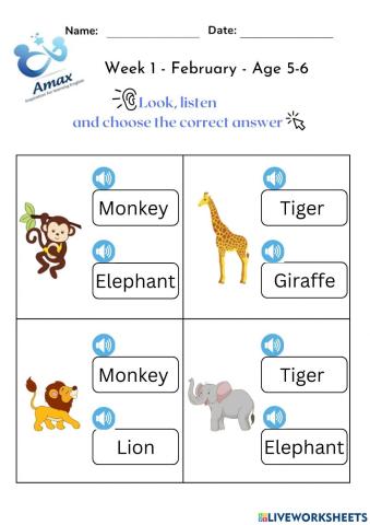 Week 1 - February - Age 5-6