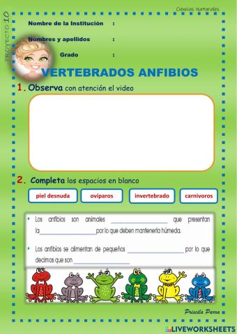 Proyecto 10 ciencias naturales