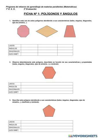 Polígonos y Ángulos