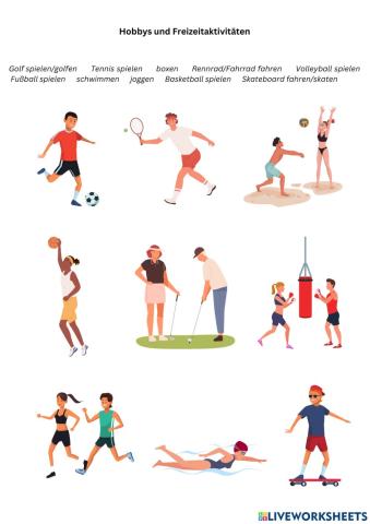 Hobbys und Freizeitaktivitäten