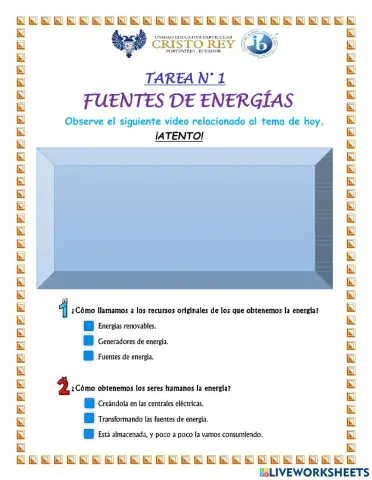 Fuentes de energías