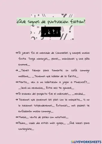 Signos de puntuación