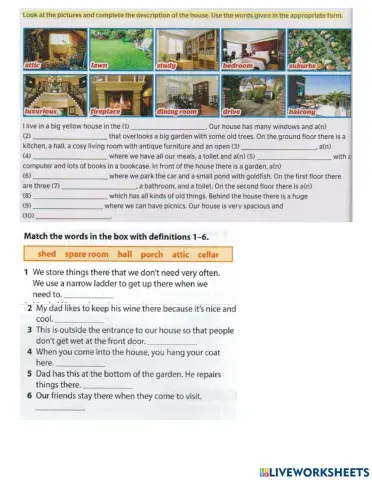 Sol.Int. Houses and Flats Vocabulary