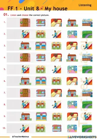 FF 1 - Unit 08 - My house - Listening - BASE