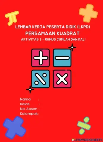 Persamaan Kuadrat - Rumus Jumlah dan Kali (Barock)