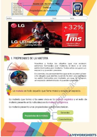 ProPiedades de la materia