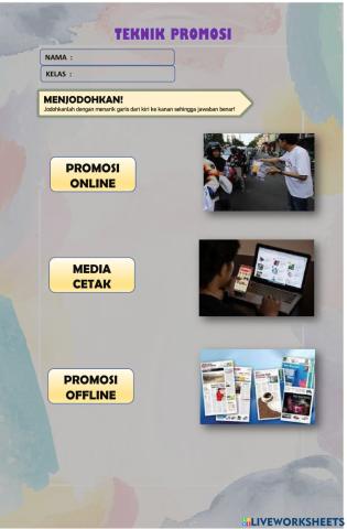 Teknik Promosi - Proyek Kewirausahaan