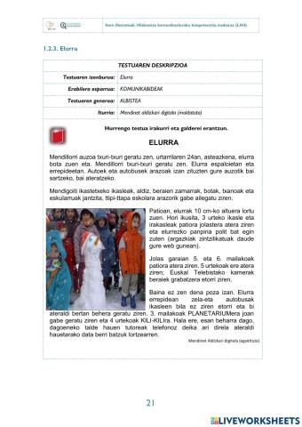Elurra - Irakurmena