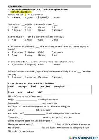 WW 4 test Unit 4 language