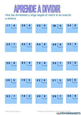 La división-aprender
