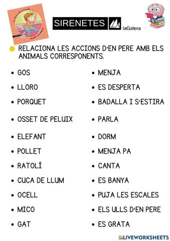 En Pere i els animals- Sirenetes