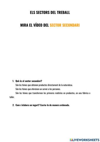Sector Secundari