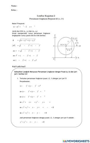 LKPD-2-Persamaan Lingkaran P (a,b)-Part-1