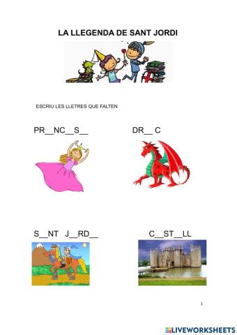 La llegenda de Sant Jordi i les vocals