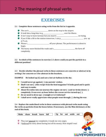 Phasal verbs lesson 2 intermediate