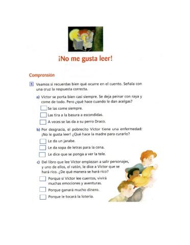 No me gusta leer
