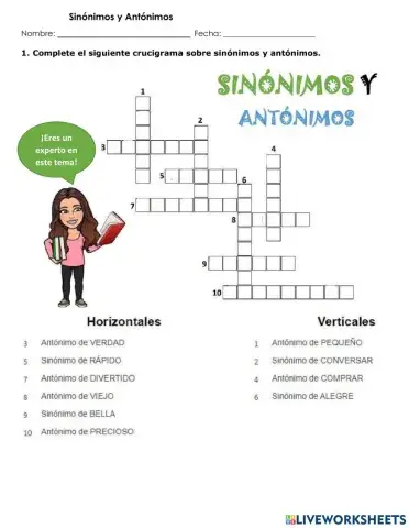 Sinónimos y antonimos