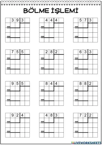 Bölme İşlemleri