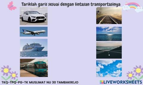 Tariklah garis pada lintasan gambar yang sesuai