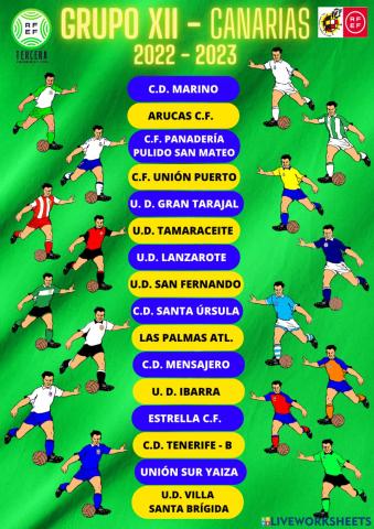 Fútbol Regional de Canarias-Equipaciones
