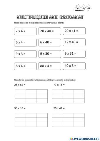 Multiplicacions amb Innovamat (2)
