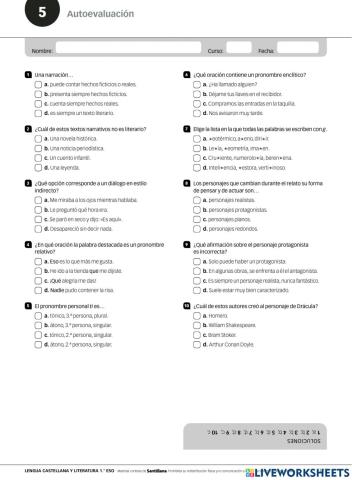 Autoevaluación tema 6