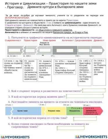 Праистория-населението по българските земи