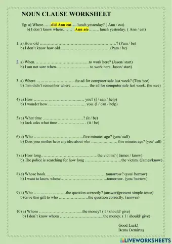 Noun clause study-1