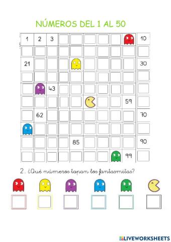 Numeros hasta el 100 y sumas