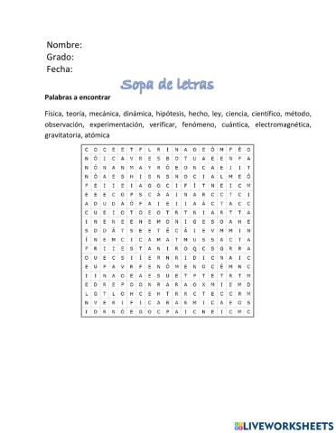Sopa de letras