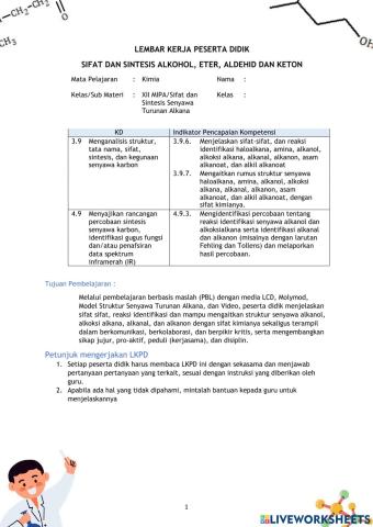 Senyawa Turunan Alkana