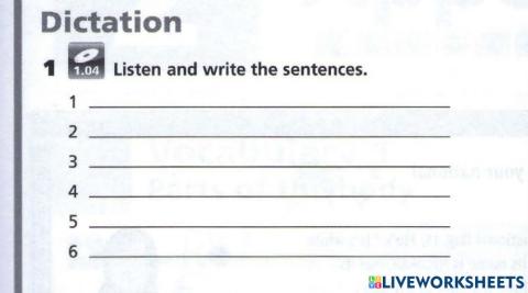 Dictation: Writing by Teacher Kazim