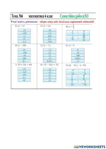 Модуль числа