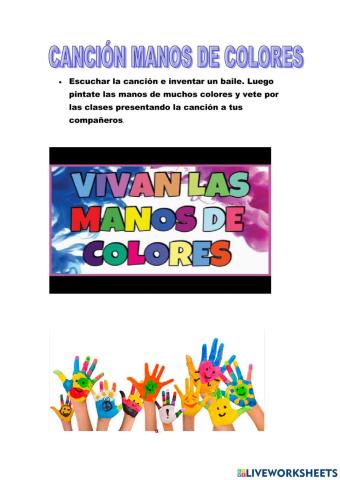 Canción: Manos de colores