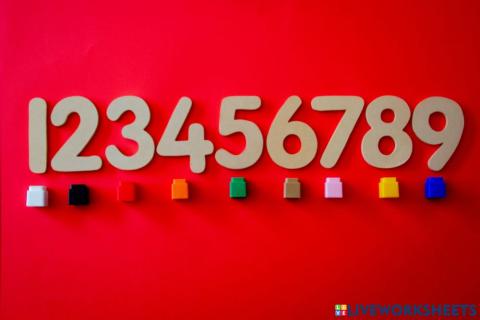 Colours and numbers 1-9