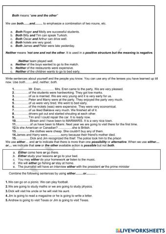 Both - Either-Neither