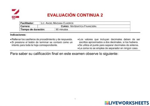 EC3 Matemática Financiera
