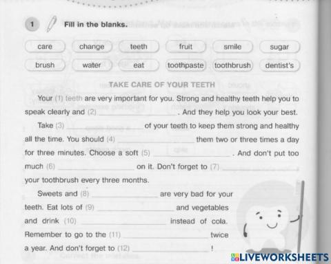 Take care of your teeth