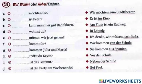 Ideen L9 Wo? Woher? Wohin?