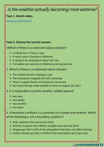 Is the weather becoming extreme?