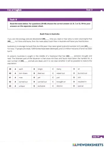 ZNO Use of ENGLISH Test 3