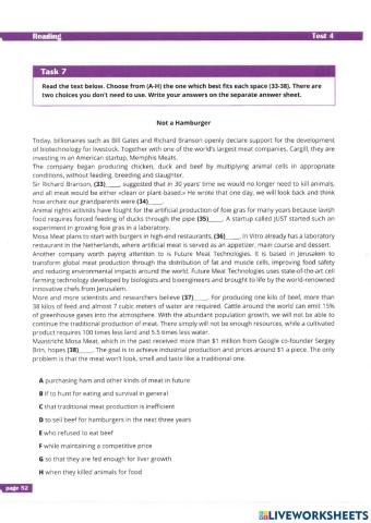 Reading Text 7  Test 4