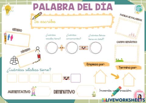 La palabra del día tercer trimestre