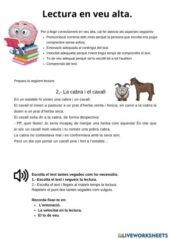 Lectura en veu alta 2