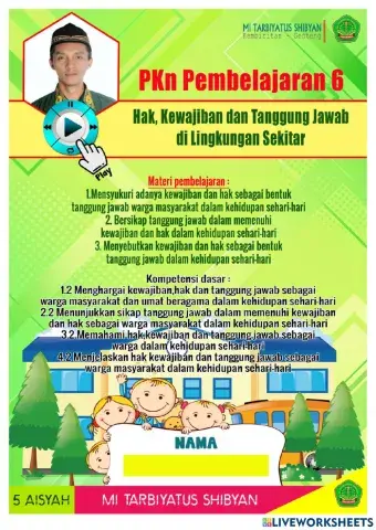 PKn Pembelajaran6 Daring Kls5