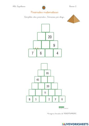 Pirámides matemáticas