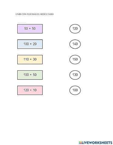 Suma de decenas y centenas