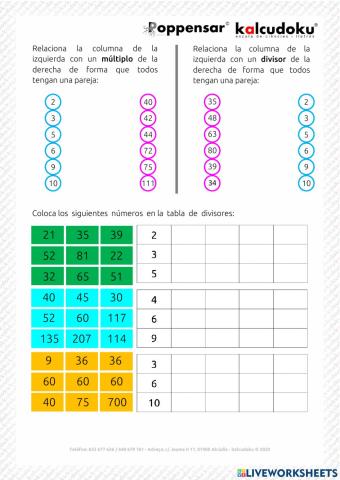 Divisibilidad 6 PRIMARIA