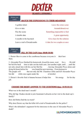 Dexter, season 1 episode 2