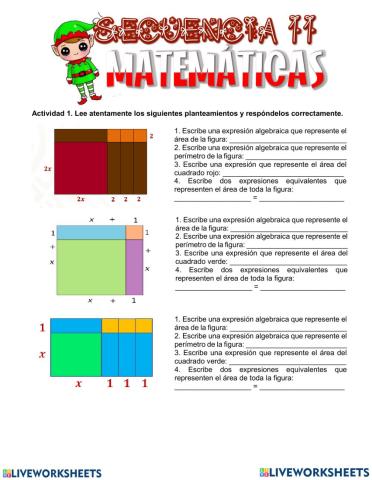 Figuras geométricas y equivalencia de expresiones de segundo grado 2
